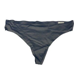 Dkny Womens Size Medium Panty Thong Seamless Black New Without Tags